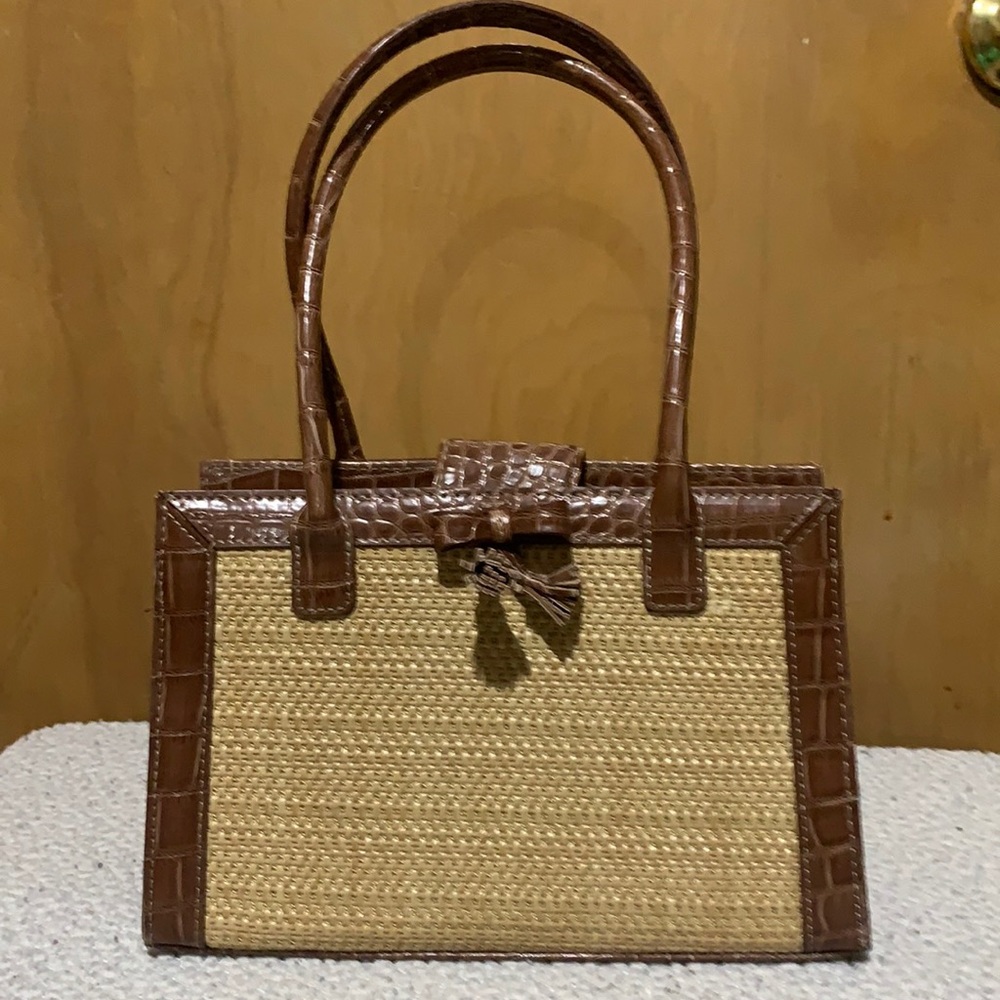 Brown and Cream Liz Claiborne hand bag